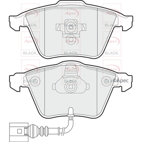 Brake pads set - for, a3