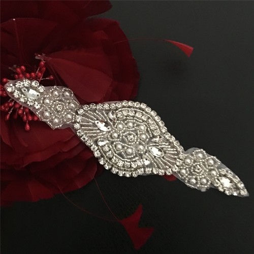 Rhinestone bridal dress motif - dress,