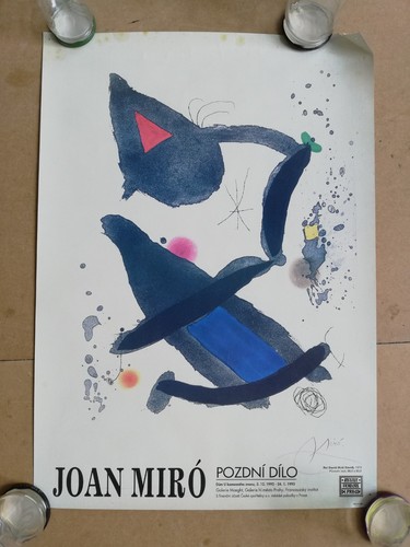 1992 joan miro poster roi - miro, 'roi
