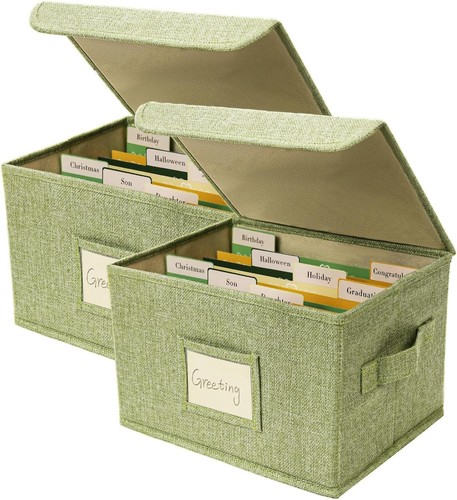 Greeting card organizer - card,