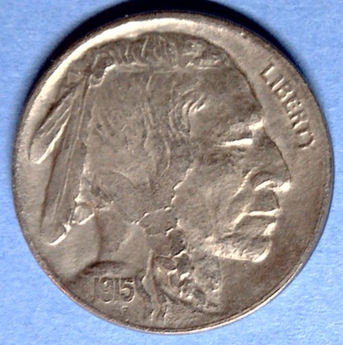 1915 buffalo nickel - 1915-d, full