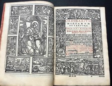 1582 Rare MISSALE ROMANUM Large Leather Catholic Book NUMEROUS ILLUSTRATIONS