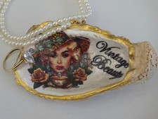 Vintage Beauty Woman Oyster
