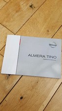 Nissan Almera Tino V10,owners handbook,nice used condition.