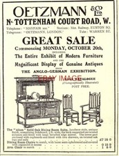 Advert for OETZMANN 'Alton' Oak Dining Room Suite 1913 Small Print Ad 726/124