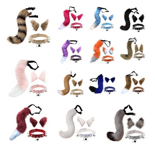Faux fur cat ears hair - faux,