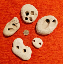 5 x Multi Hole Natural Chalk