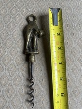Vintage Brass Cat Corkscrew