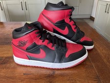 Nike Jordan 1 Mid Banned 2020 Red & Black - Size UK 9.5 US 10.5
