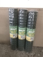 3 x Netlon Green Garden Mesh 6 Metres X 900 Mm Brand New In Packets 