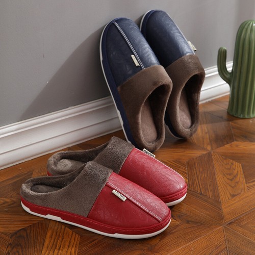 Leather slippers ladies - slippers,