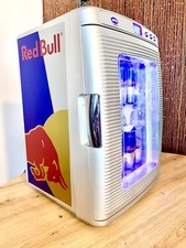 Red Bull Mini Cooler Fridge Cold or Warm Drinks Garden  Garage 220V-& 12V Car