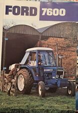 Ford 7600 7A2 Tractor Brochure