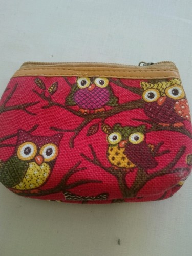 Red owl small coin - small,