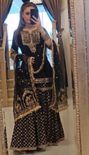 Black Beauty Gharara Palazzo