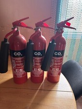 3 X 2kg co2 fire extinguishers