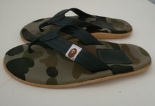 A BATHING APE Island Slipper Thong Sandal slides UK 8 US 9 EU 42.5 BAPE Vintage