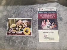 Jim Parsons Signed Card JSA
