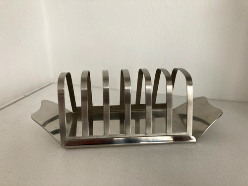 Vintage stainless steel - steel, toast
