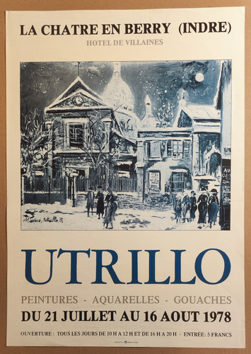 Maurice utrillo original - utrillo,
