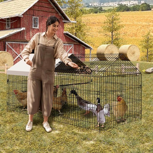 Metal large chicken coop - coop, with