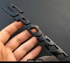 3D Sport Car Black Chrome