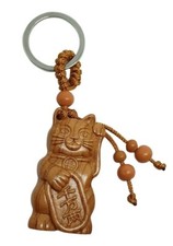 Lucky Cat Keyring Carving 3D