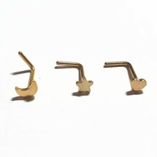 PAIR Nose Stud Pin Piercing L