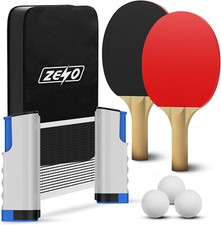 INSTANT TABLE TENNIS GAME INDOOR PORTABLE TRAVEL PING PONG BALL SET EXTENDABLE
