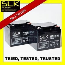 MOBILITY SCOOTER BATTERIES 2 x AGM/GEL 12v 12AH  22AH 33 36 40 50AH 55 75 100AH