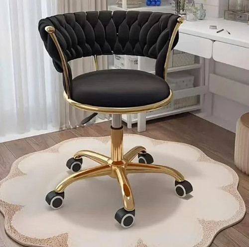 Black velvet office - black,