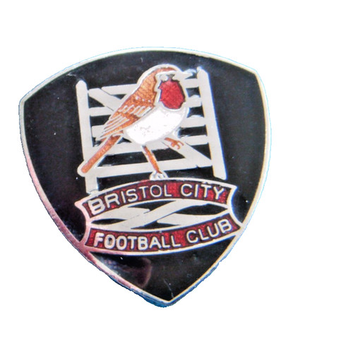 Bristol city enamel badge - bristol,