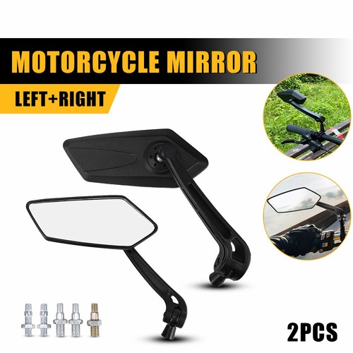 Pair black motorcycle side - pair,