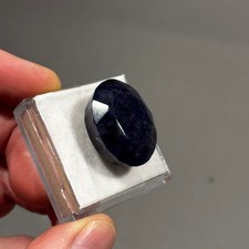 Large Deep Blue Sapphire Oval