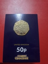 2023 'God Save the king. Gold-Plated Coin 50p BUNC in change checker blue card 