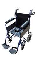 Aluminium Travel Wheelchair Lightweight Folding Attendant Portable Wheel Chair