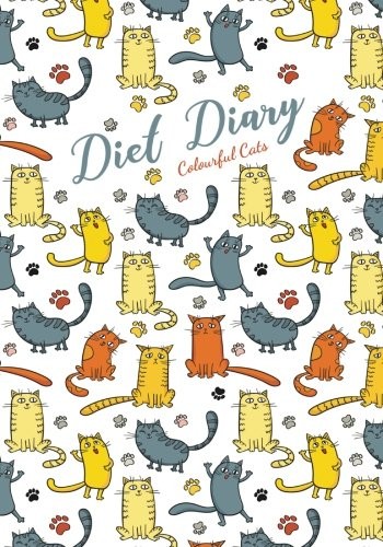 Diet diary colourful - diary, cats
