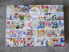 GIBSONS 1000 PC JIGSAW A YEAR IN GREAT BRITAIN–VAL GOLDFINCH (MISSING PIECE)