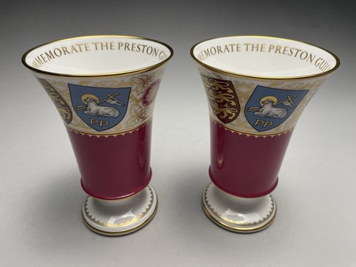 Pair spode preston guild - pair,