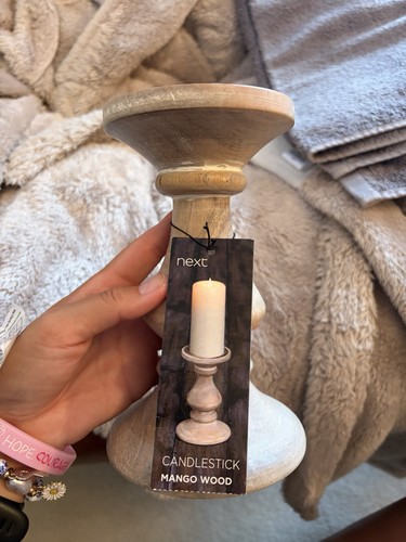 Next candlestick mango wood - next,
