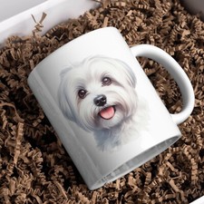 Maltese Dog 11oz White Mug
