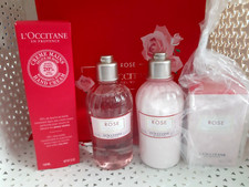 L'Occitane En Provence ROSE 4 Piece Set 50ml EDT Handcream & Shower & Body Cream