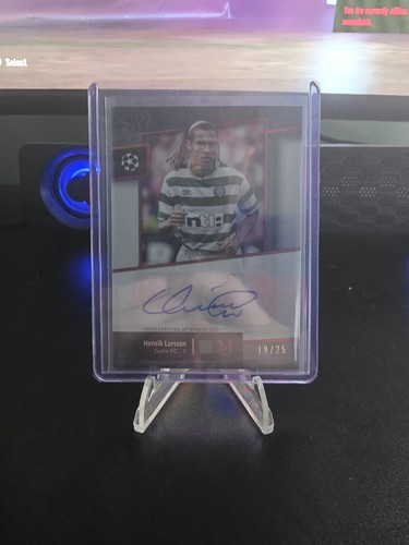 Henrik larsson topps autograph - henrik,