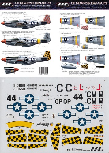 Had decals 51b c - 1/72, p-51b/c