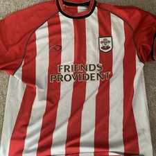 Southampton FC 03/05 Home Shirt Friends Provident XL Sponsorship Slightly Faded