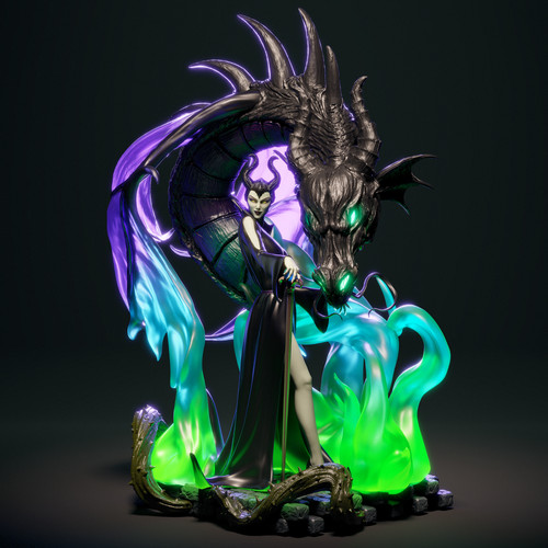 Maleficent printed resin - 3d,