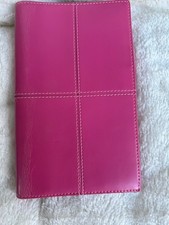 Filofax Classic Slimline, Pink Italian Leather, Used