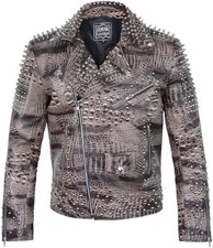 Men's Studded Crocodile Print