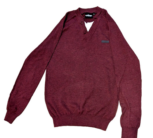 Mckenzie mens burgundy jumper - mckenzie,