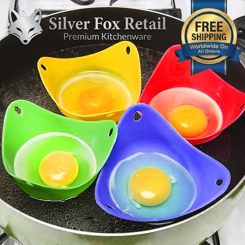 Silicone egg poacher - 4x,